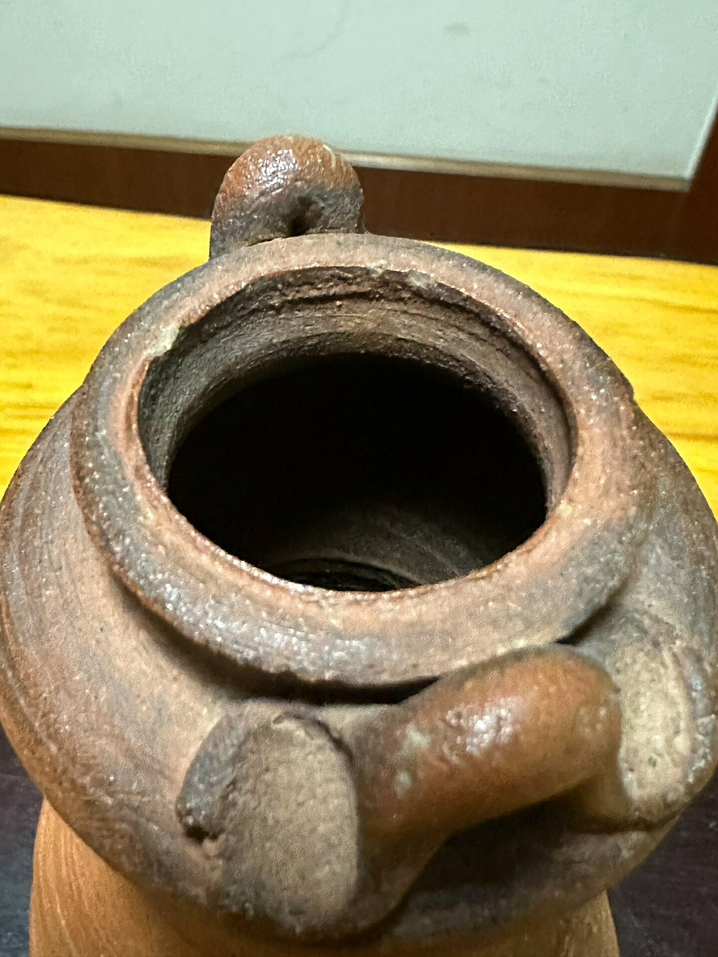 古伊部　備前水差　江戸　初期　茶道具　抹茶　古民芸　アンティーク　方丈唯心　李朝 古伊部 備前水差 江戸 初期 茶道具 抹茶 古民芸 アンティーク