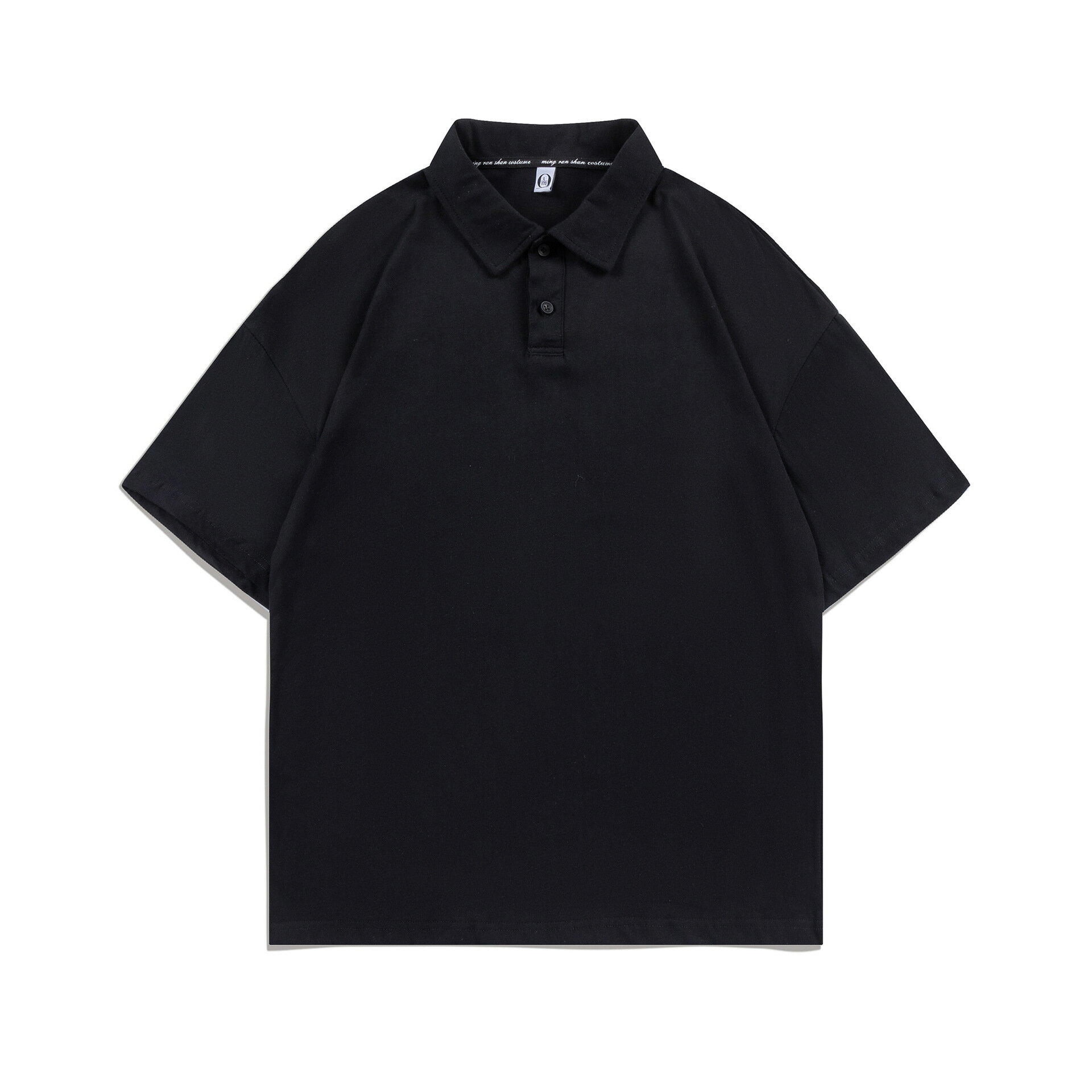 【喜挖】200g春夏潮牌考拉貼標純棉POLO衫短袖男女款寬鬆翻領T恤潮流百搭 0