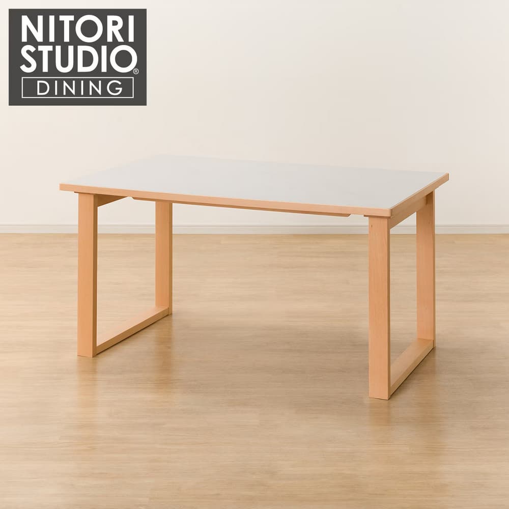 ◎陶板實木餐桌 N COLLECTION T-11U 135 NA/WH NITORI宜得利家居
