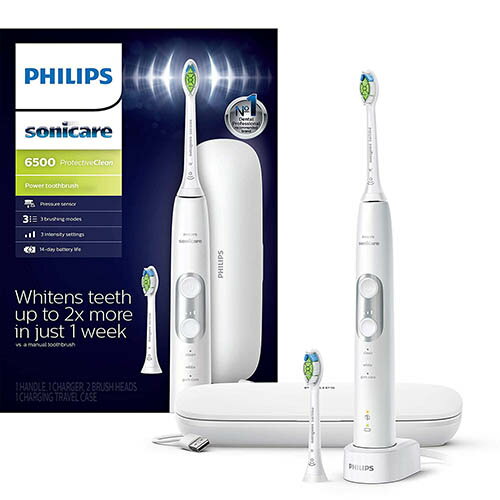 Philips 【美國代購】飛利浦 電動牙刷Sonicare ProtectiveClean 6500 HX6462/05 - 白色