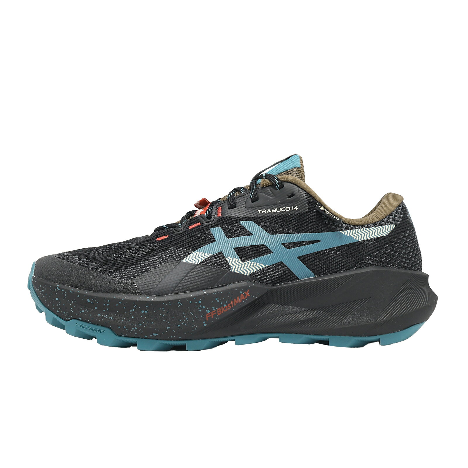 Asics 亞瑟士 越野跑鞋 Trabuco 14 GTX 男鞋 黑 藍 防水 緩震 回彈 戶外 1011C165001