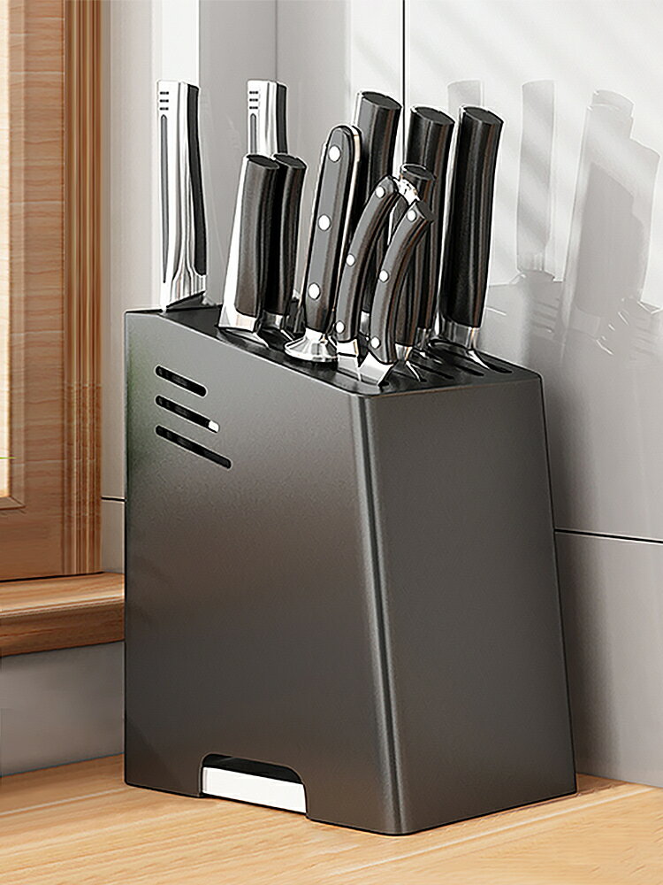 廚房刀架置物架一體多功能刀架子家用臺面款放刀具刀座菜刀收納架