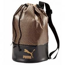 PUMA ARCHIVE GOLD  背包 後背包 側肩   黑 金 【運動世界】07432901