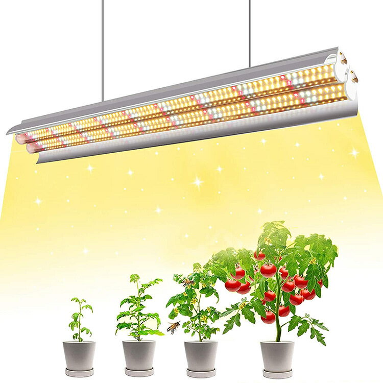 雙排植物生長T5燈管水培有機蔬菜多肉全光譜LED植物補光燈 全館免運