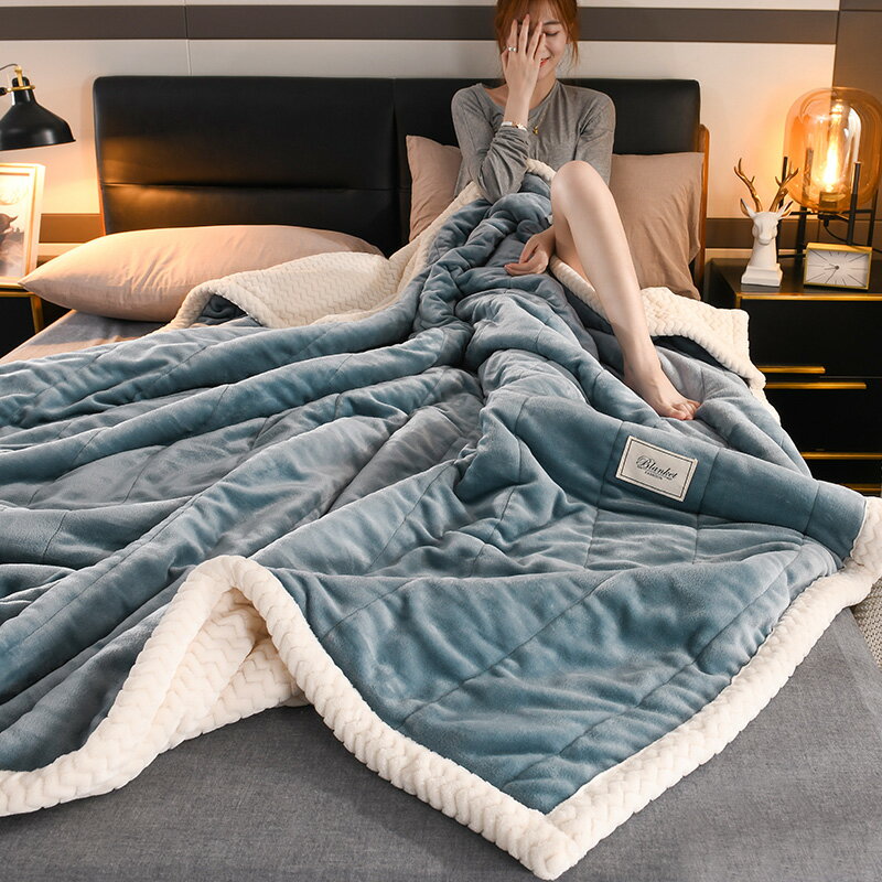 毯子 加厚保暖法蘭珊瑚絨被子 冬季天蓋毯 床上用學生宿舍單人毯【不二雜貨】