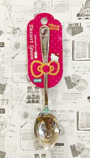 【震撼精品百貨】凱蒂貓 Hello Kitty 日本SANRIO三麗鷗 KITTY不銹鋼湯匙(17.5CM)-點心#16750 震撼日式精品百貨