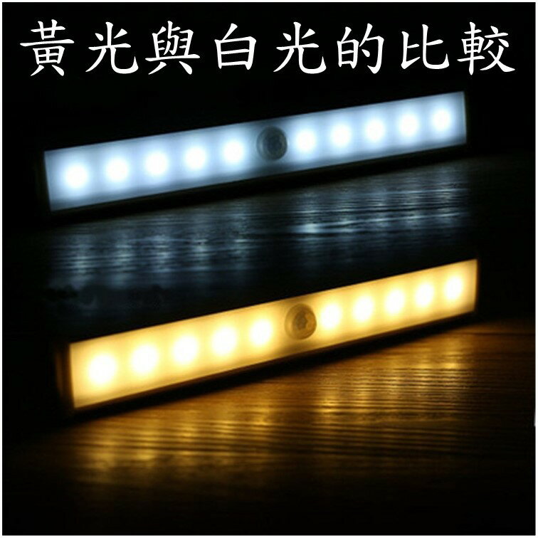 10LED智能感應燈(電池款)  19CM 暖色光  窄屏 _ B款 [1017] 1