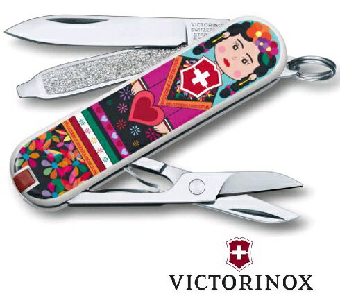 【【蘋果戶外】】victorinox 0.6223.L1602 【墨西哥女孩/7功能/58mm】CLASSIC SD 2016限量版 七用瑞士刀工具組 瑞士維氏 戶外救急工具刀