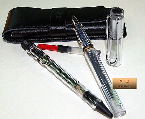 LAMY 自信系列透明鋼筆+原子筆禮盒對筆