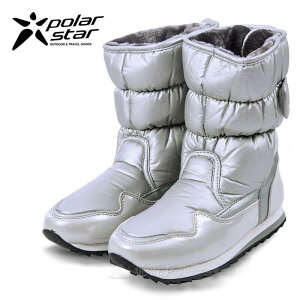 PolarStar 女 防潑水保暖雪鞋 冰爪雪靴 『銀』P13621 內厚鋪毛) 防滑鞋底.雪地靴