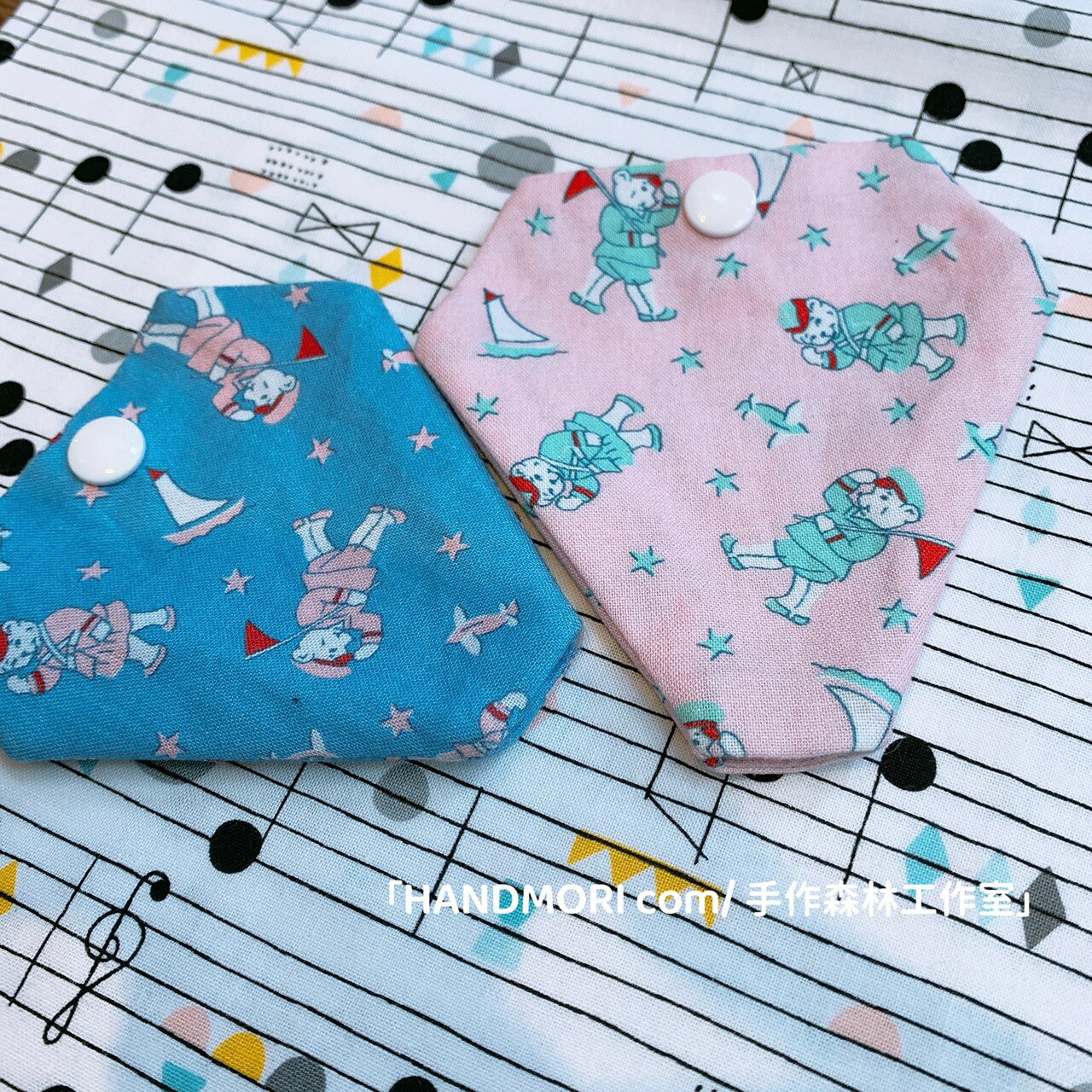 手作森林 影音教學 [日本製 二重紗/棉布 奶嘴收納套  DIY 材料包］奶嘴收納 香草奶嘴