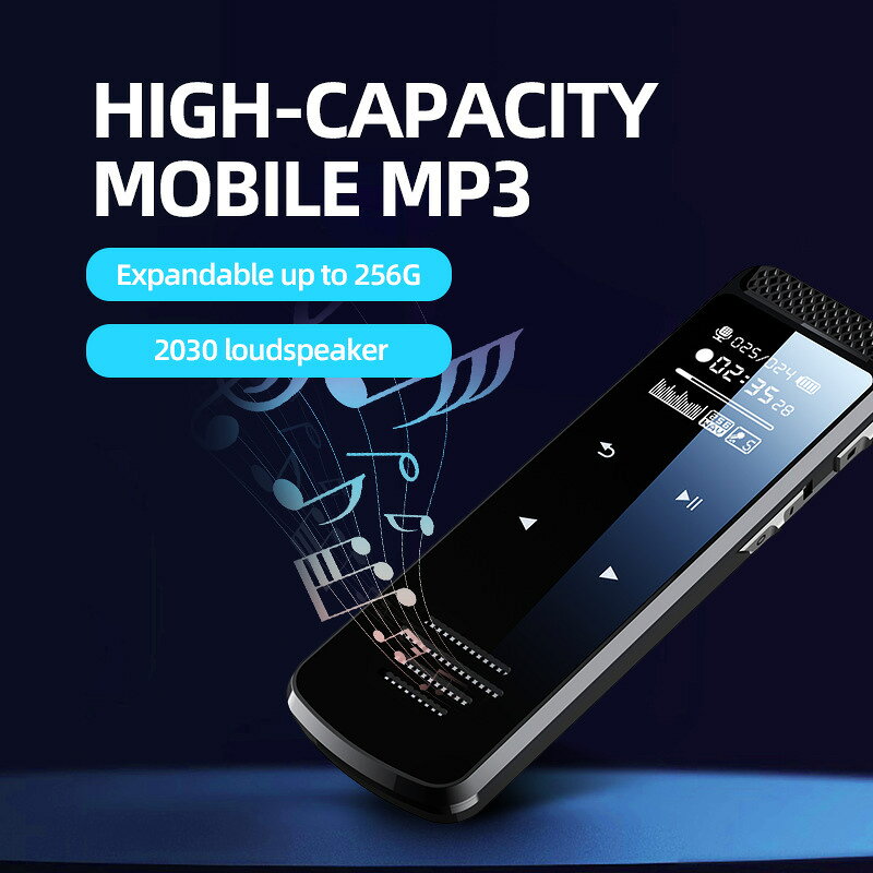 跨境Q55 Q76 Q91錄音筆語音轉文字 mp3 ai智能高畫質降噪聲控錄音筆【北歐居家生活】