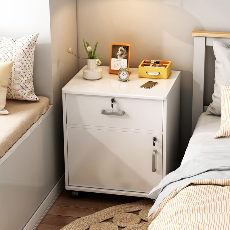 免運 床頭櫃現代簡約臥室床尾收納櫃出租房床邊小櫃子簡易儲物櫃置物架-快速出貨