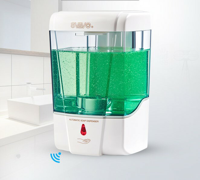 瑞沃紅外自動感應給皂機浴室掛墻洗手液機 V-410廚房掛壁式皂液器