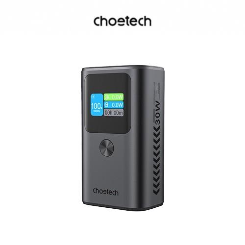Choetech B701 10000mAh 數位顯示PD30W行動電源-灰