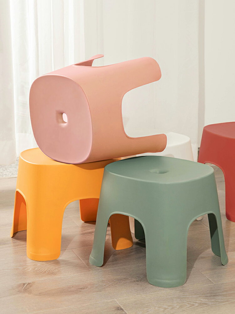塑料小凳子家用兒童防滑凳加厚卡通小膠凳耐用衛生間寶寶洗澡矮凳