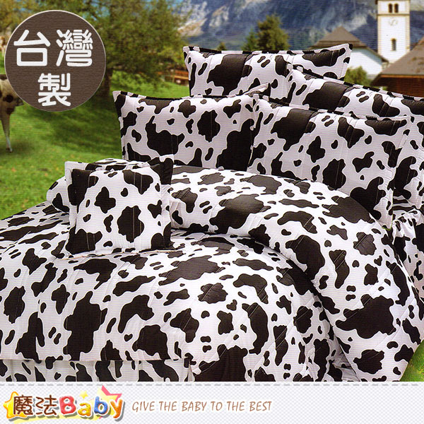 台灣製5x6.2尺雙人枕套床包組 魔法Baby~u00013