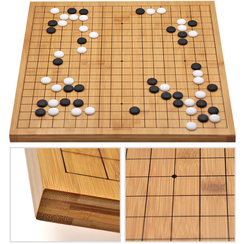 雲子圍棋套裝全竹折疊圍棋盤雲子高檔全竹棋罐 【一作店鋪】