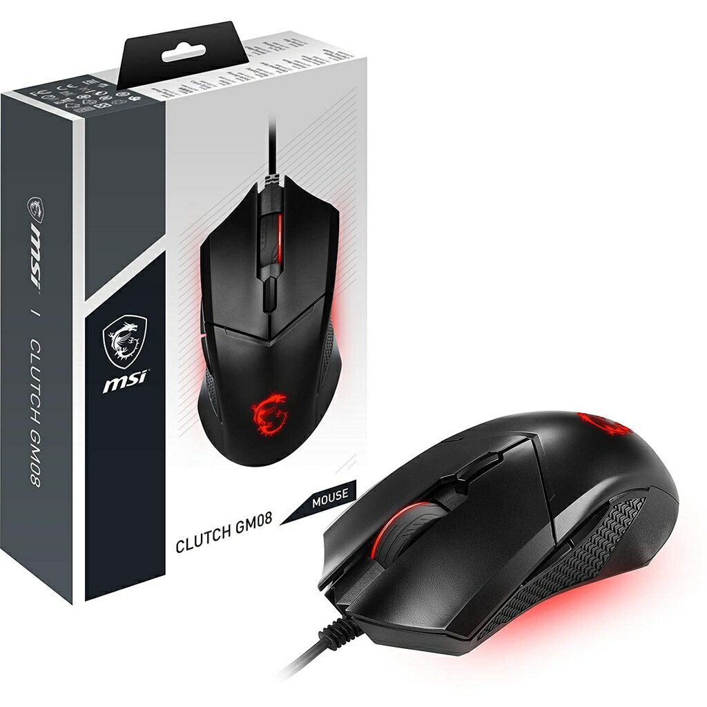 MSI 微星 Clutch GM08 電競滑鼠 有線滑鼠 砝碼可調式配重系統 1