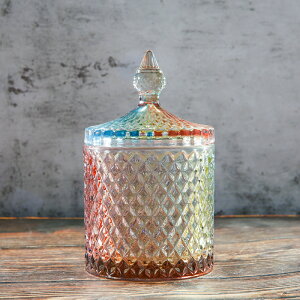 歐式水晶復古方糖罐公主玻璃家用糖果盒禮品首飾小號收納盒