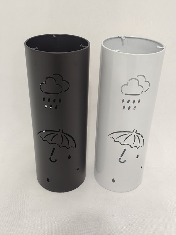 免運 簡約現在收納桶圓柱雨具收納雨傘桶商用雨傘架落地鐵藝入戶門圓筒 可開立發票