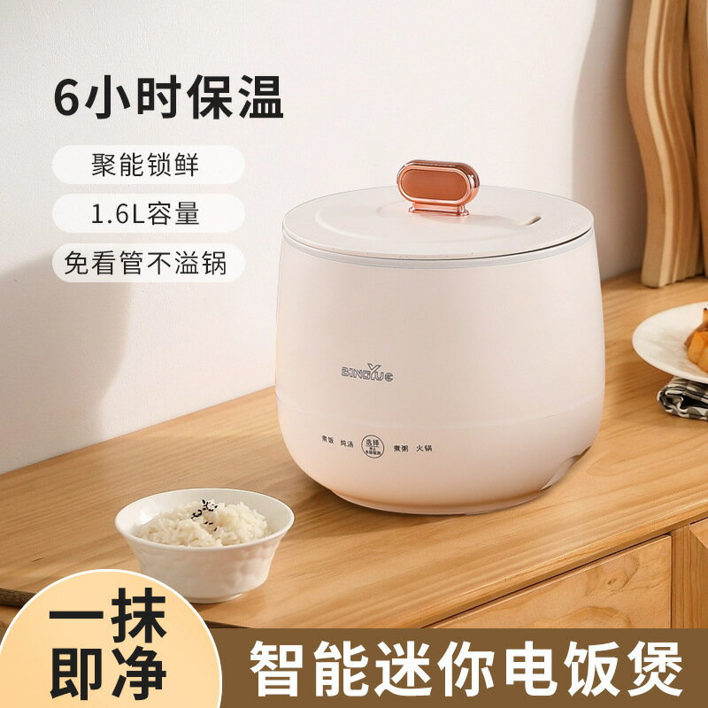 多功能電煮鍋迷你電飯煲煮粥電燉鍋養生煲小飯鍋北美臺灣批發【Snowbelle優選】