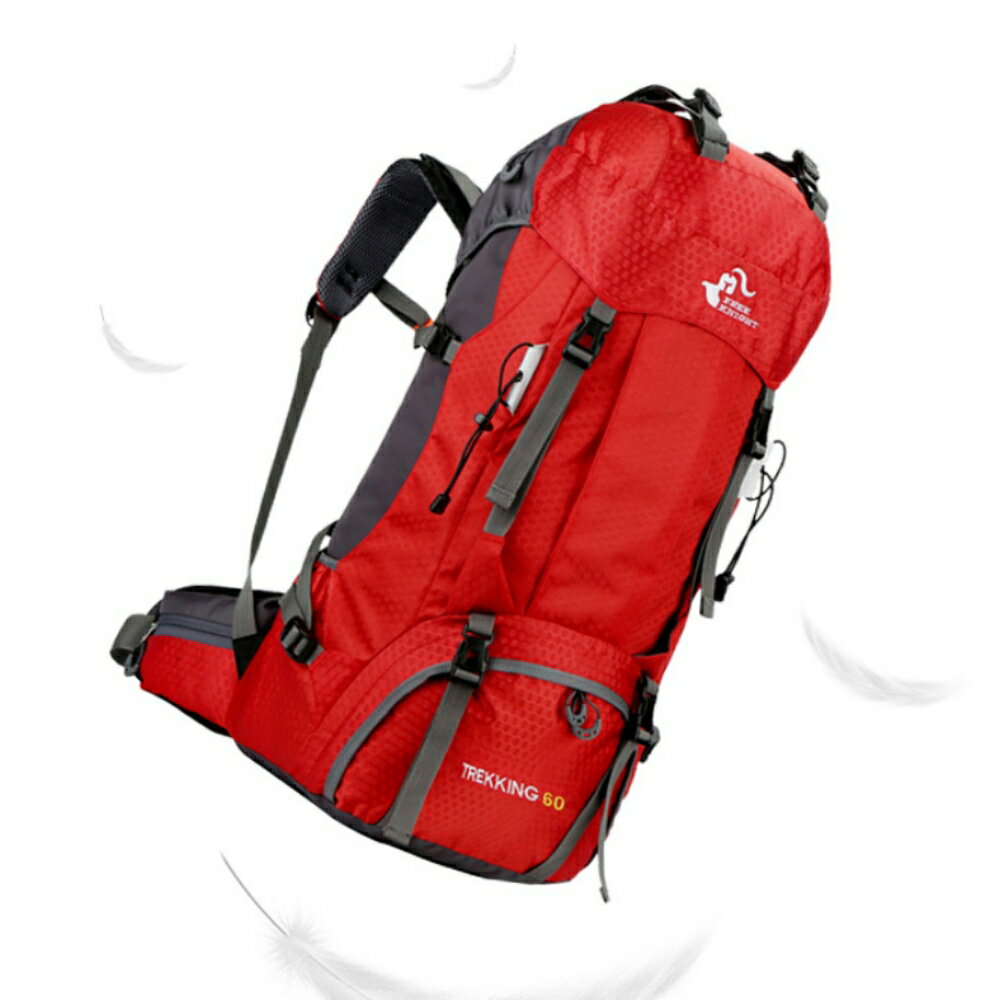 美麗大街【111101114】60L登山包 徒步旅行背包 露營背包 送防雨罩 5