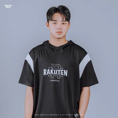 2026 Rakuten 玩水祭短袖帽T-黑