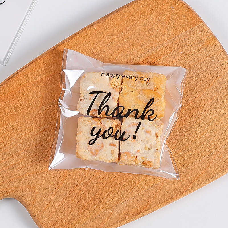 烘焙 餅乾OPP自黏袋 (100枚入) 包裝袋 餅乾 糖果袋 禮物袋 塑膠袋 包裝【BlueCat】【RI2956】