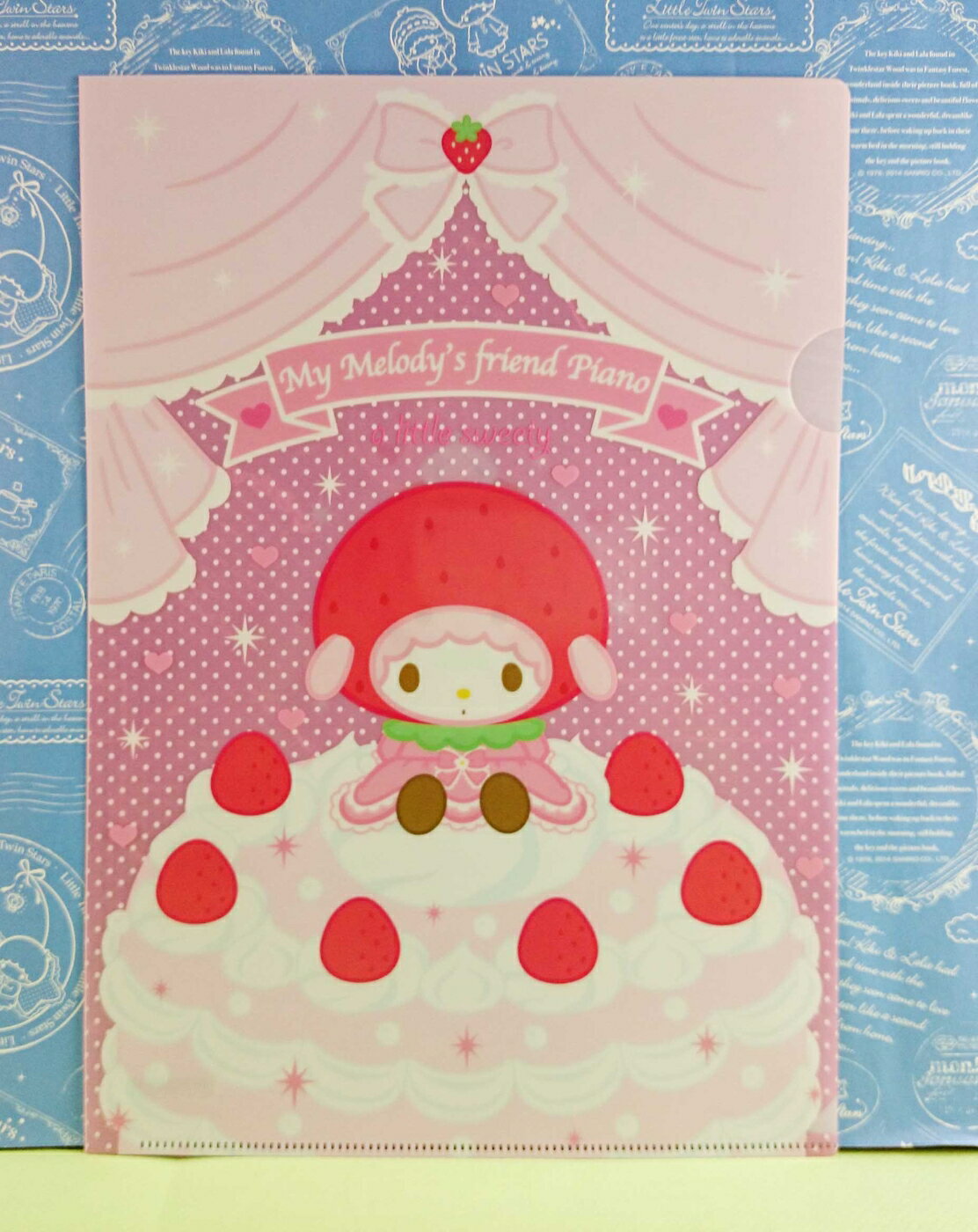 【震撼精品百貨】My Melody 美樂蒂 A4檔案夾 草莓蛋糕 震撼日式精品百貨