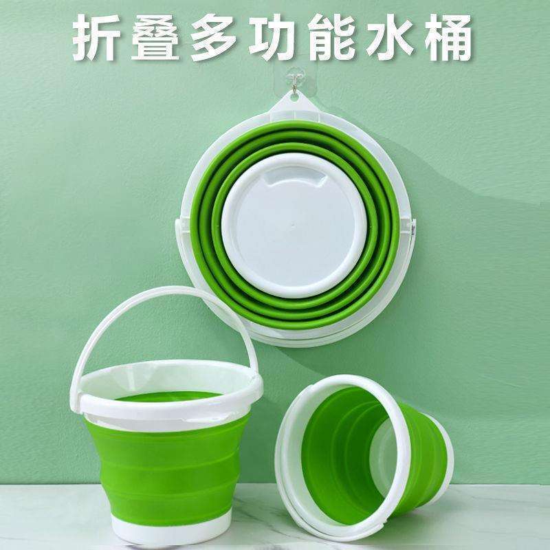 拆疊水桶存家用折疊提桶超大帶蓋子大容量自駕遊儲水桶壓縮塑膠