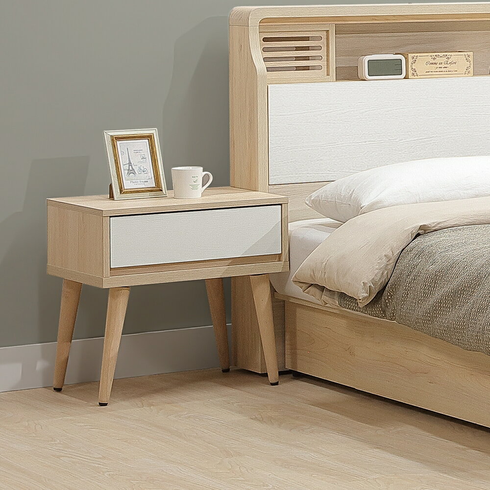 【直人木業】綠建材彩妝板溫馨系列床頭櫃52公分｜#APP結帳再賺4%點數#好眠空間#熱門收藏家具#好眠空間 1