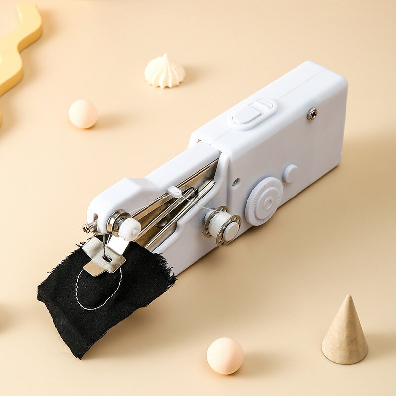 便攜式手工裁縫機手持家用小型迷你電動縫紉微型簡易手動韌縫衣器