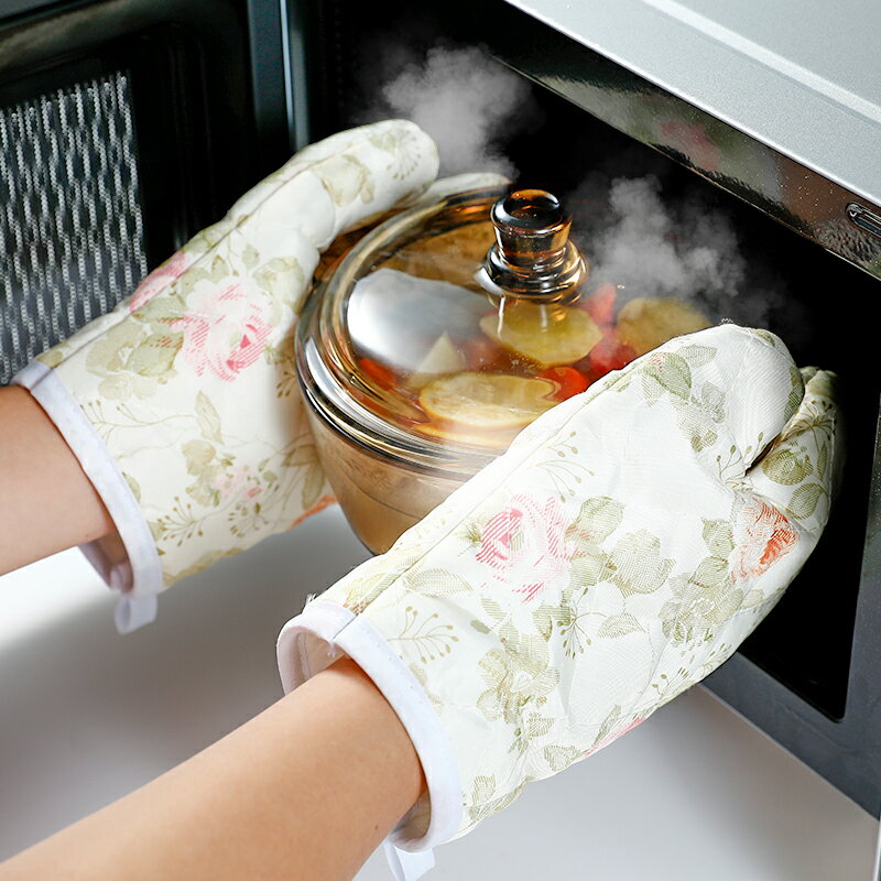 防燙隔熱手套耐高溫加厚微波爐烤箱手套廚房家用烘培專用耐熱手套
