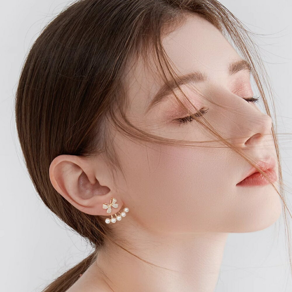 SU SU︱搖擺珍珠耳環❤️事業 招財 人緣 工作 健康 紓壓 水晶 飾品 耳環 項鍊 手鍊 現貨 穿搭 百搭 時尚 4