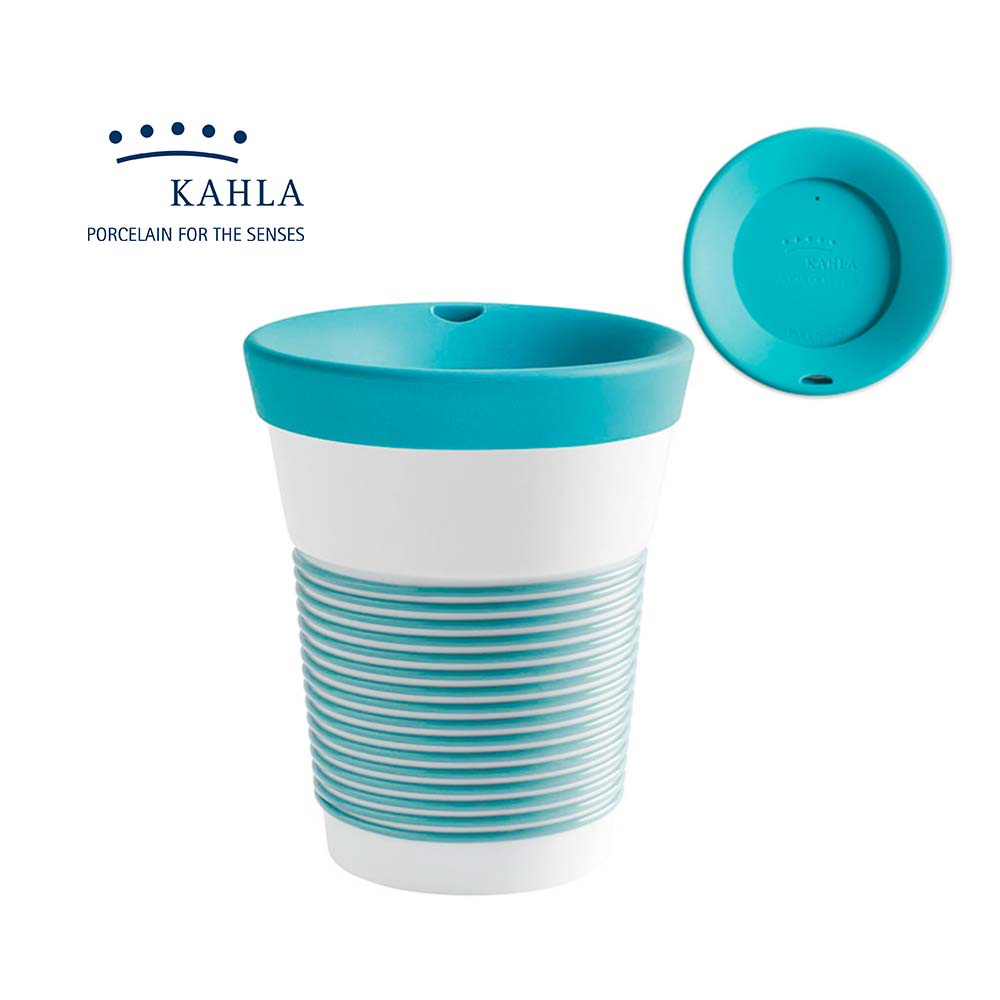 德國Kahla 摩登系列-350ml含蓋隨行杯-潟湖綠-原廠盒裝