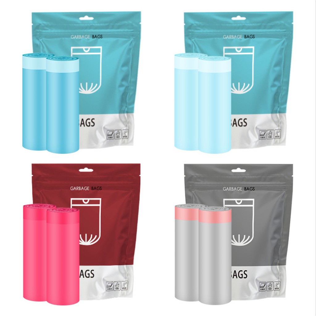 ISONA 4卷組45x50 加厚1絲PE手提式垃圾袋 手提垃圾袋 束口垃圾袋 車上垃圾袋 抽繩垃圾袋 拉繩垃圾袋 8