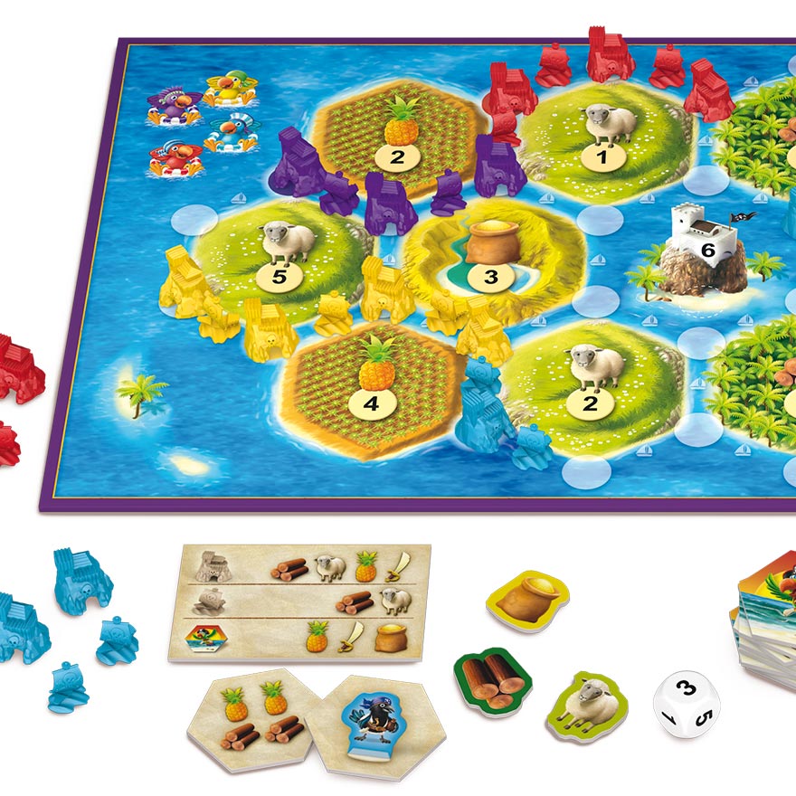 卡坦島 兒童版 CATAN JUNIOR 繁體中文版 高雄龐奇桌遊 正版桌遊專賣 新天鵝堡 1
