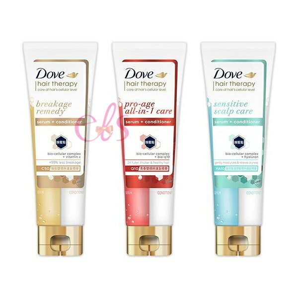 [$699免運] 出清 多芬 DOVE 結構修護 雙精粹護髮精華 (沖洗式)Q10青春 C50強韌 HA10玻尿酸浸潤 230ml☆艾莉莎ELS☆
