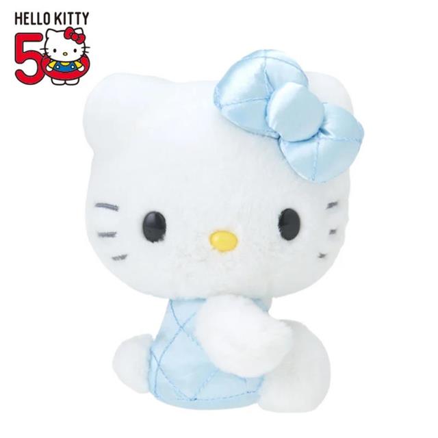 【震撼精品百貨】Hello Kitty 凱蒂貓~日本SANRIO 三麗鷗KITTY50週年變裝系列絨毛玩偶娃娃-藍珠光*96310