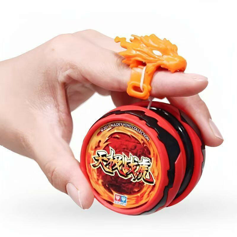 溜溜球火力少年王自動迴旋yoyo球天極戰虎白夜悠悠球正版兒童玩具