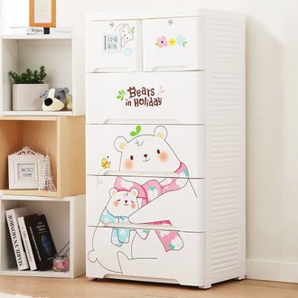 薇樂溫濕感測收納櫃-親親小熊-DIY (置物櫃 抽屜櫃 衣櫃 塑膠 整理箱)