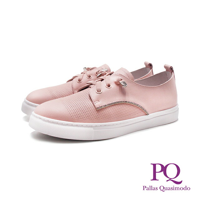 PQ(女)真皮閃鑽MD輕感休閒鞋 女鞋-淺粉