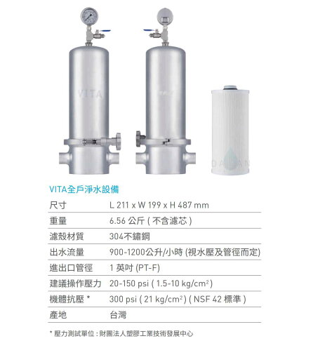 【愛惠浦 EVERPURE 】 全戶系列淨水設備 VITA 全戶過濾 全戶濾 全省專業安裝 7