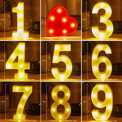 LED字母燈 數字燈-綜,告白 求婚 生日派對 氣氛燈 小夜燈 英文字母裝飾燈 字牌燈,X射線【W030001】 | X射線 精緻禮品直營店 ...