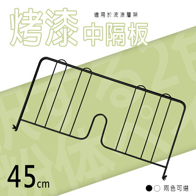 書檔/圍籬【配件類】波浪架專用 45公分烤漆中隔板 兩色可選 dayneeds