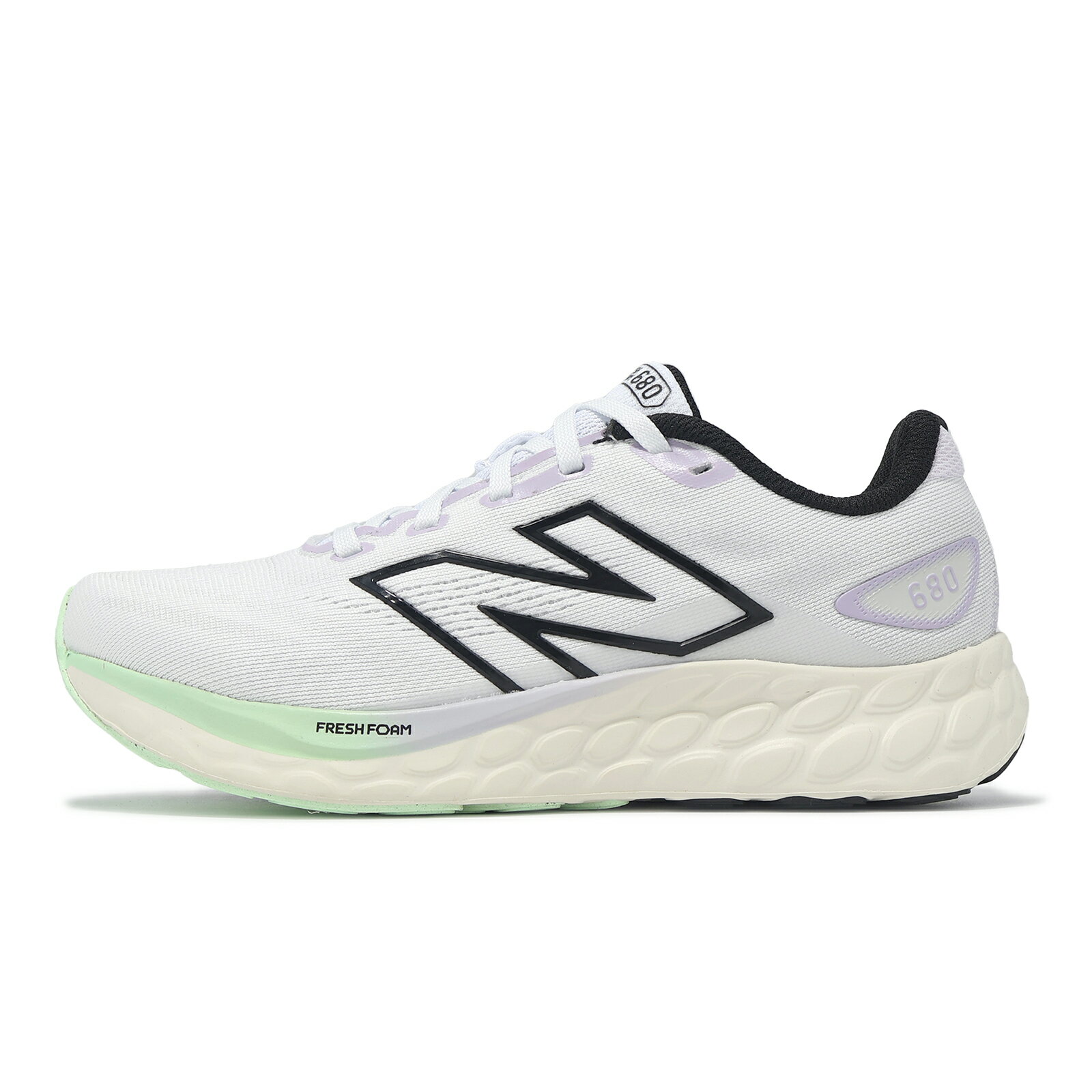 New Balance NB 慢跑鞋 Fresh Foam 680 V8 D 寬楦 女鞋 紫 米白 緩衝 運動鞋 NB W680CW8-D