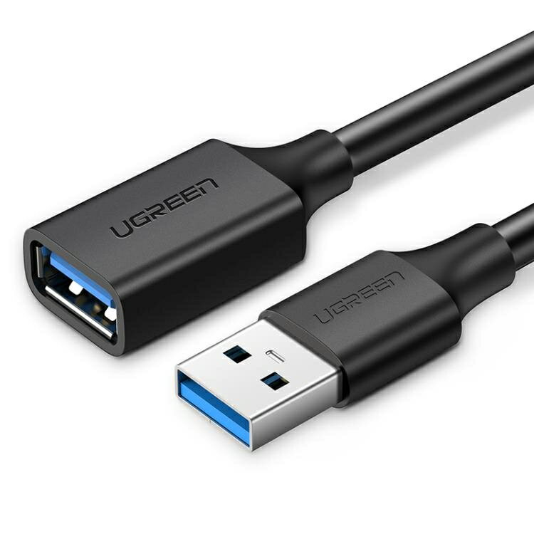 綠聯 usb3.0延長線1/3/5米公對母數據線高速手機充電無線網絡卡列印機電腦連接鍵盤U盤鼠標ty