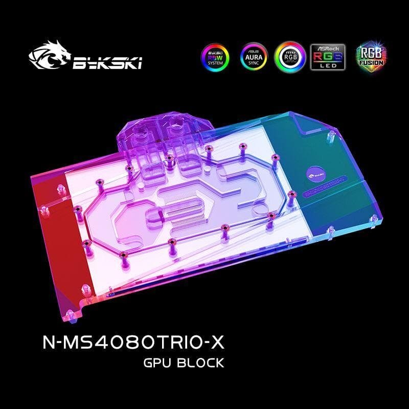 精品快銷 【小可精選國際購】Bykski N-MS4080TRIO-X 顯卡水冷頭 微星 RTX 4080 Gaming X T