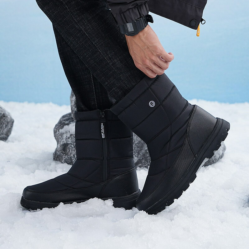 【免運】可開發票 雪靴 冬季戶外運動棉鞋大碼年新款情侶雪地靴加厚加絨高幫棉鞋